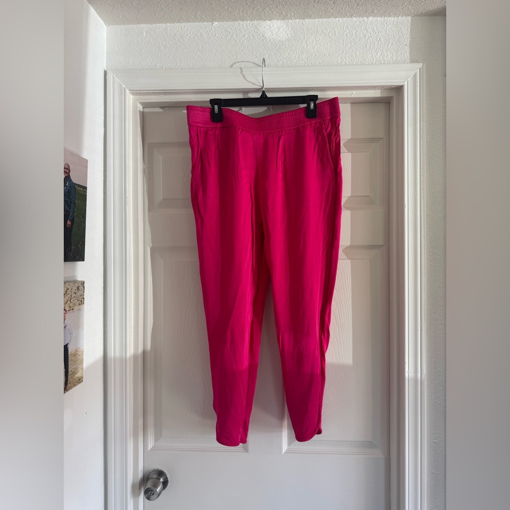 Zara Silky Pink Pants, Size XL